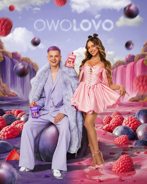 OWOLOVO Mus JABŁKO TRUSKAWKA MALINA Edycja Limitowana EMILKA KOSTYK 200g