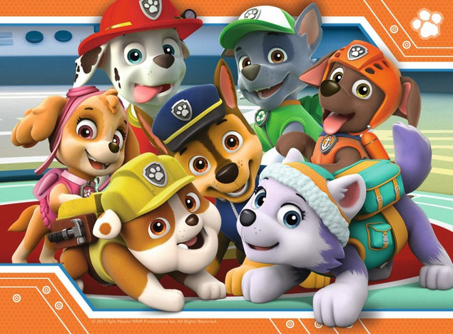 Puzzle Ravensburger Psi Patrol 72 elementów 4w1 dla dzieci