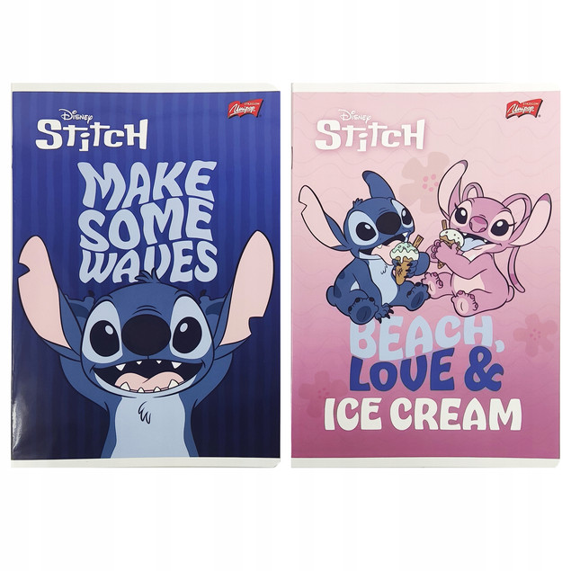 STITCH ZESZYT A5 W 3 LINIE KOLOROWE 16 KARTKOWY STITCH-4 SZTUKI MIX-6757