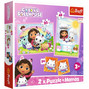 KOCI DOMEK GABI 2W1 GRA MEMO MEMORY + 3 x PUZZLE dla dzieci +3 lata