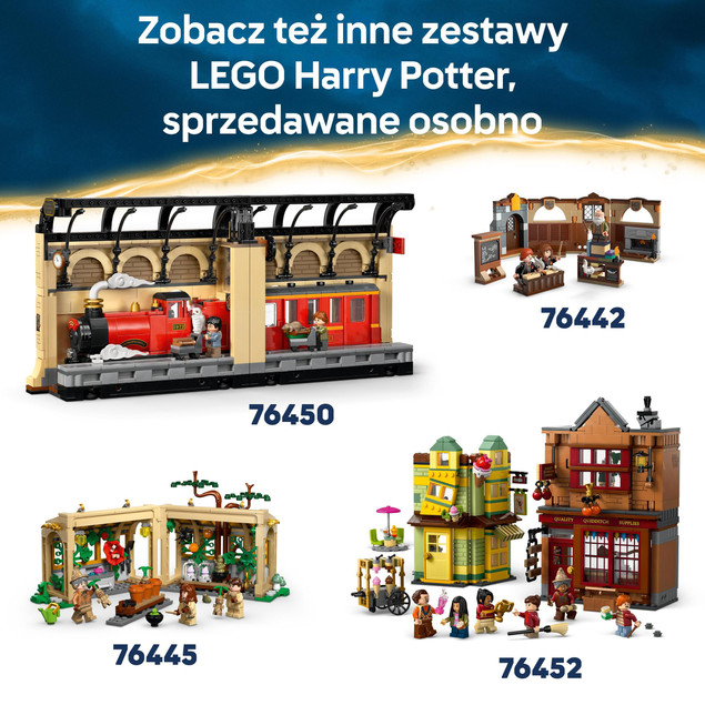 LEGO Harry Potter 76454 Zamek Hogwart Główna Wieża – Model Kolekcjonerski