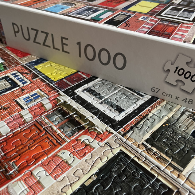 Puzzle Tactic 1000el Amsterdam: Wysoka Kamienica nad Kanałem