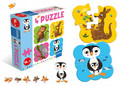 Gra puzzle ZWIERZĘTA 00405 GRANNA