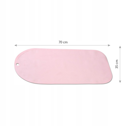 BABYONO Mata ANTYPOŚLIZGOWA Do Kąpieli Wanny 70 x 35 cm RÓŻOWA 0M+ 1346/08
