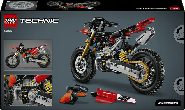 LEGO Technic 42238 Motocykl Ducati Desmo450 MX Factory – Zestaw Konstrukcyjny