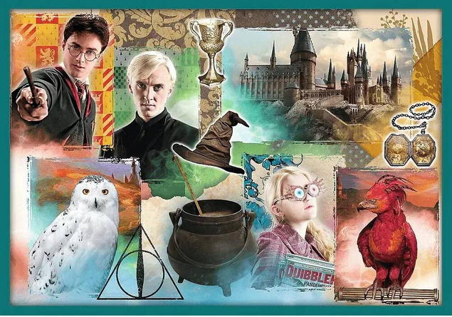 Puzzle 10w1 Układanka HARRY POTTER Hermiona Ron Malfoy 329el 4+ Trefl 90392