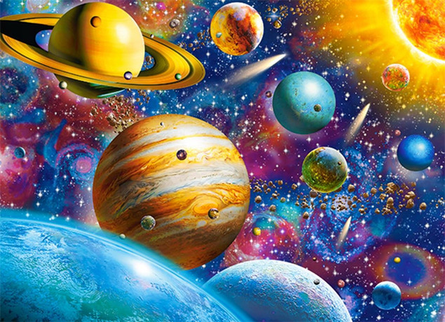 Puzzle Układ Słoneczny 100 el. – Castorland
