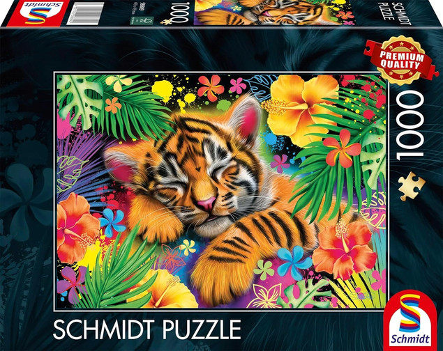 Schmidt Spiele Puzzle 1000 elementów | Układanka Tygrys Dzikie Zwierzęta