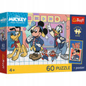 Trefl Puzzle 60 el. Myszka Mickey i Przyjaciele + Plakat