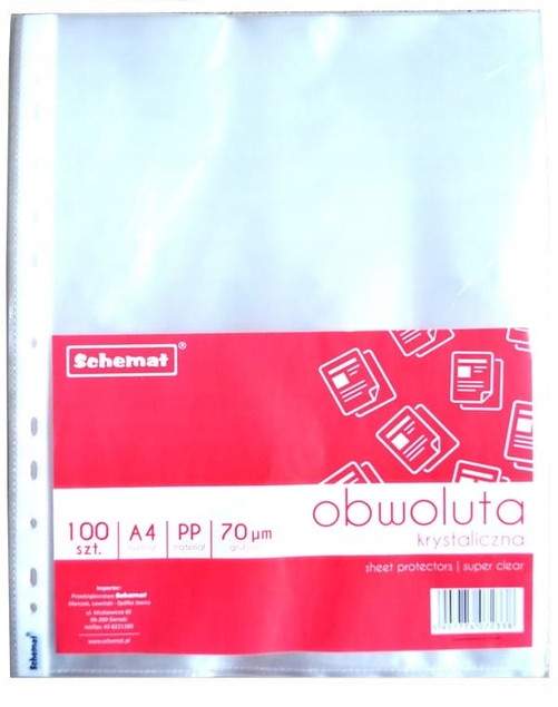 Obwoluta A4 70 mic Schemat 100 sztuk
