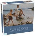 Puzzle Tactic A. Edelfelt Leikkivia | Chłopcy nad Brzegiem 1000 el. FIŃSKIE