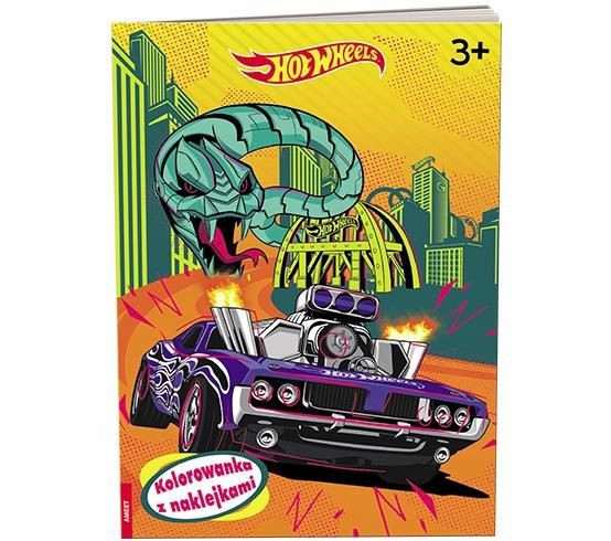 Mattel Hot Wheels Kolorowanka z naklejkami NA-1602 Praca zbiorowa