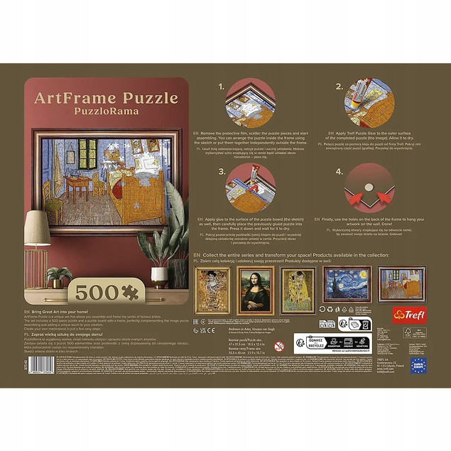 Trefl 37545 Puzzlorama 500 el. Pokój van Gogha w Arles, Vincent van Gogh