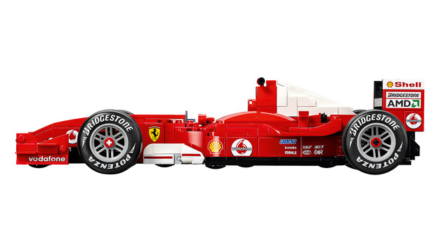 LEGO Icons 11375 Ferrari F2004 – replika F1 Michael Schumacher, 735 elementów
