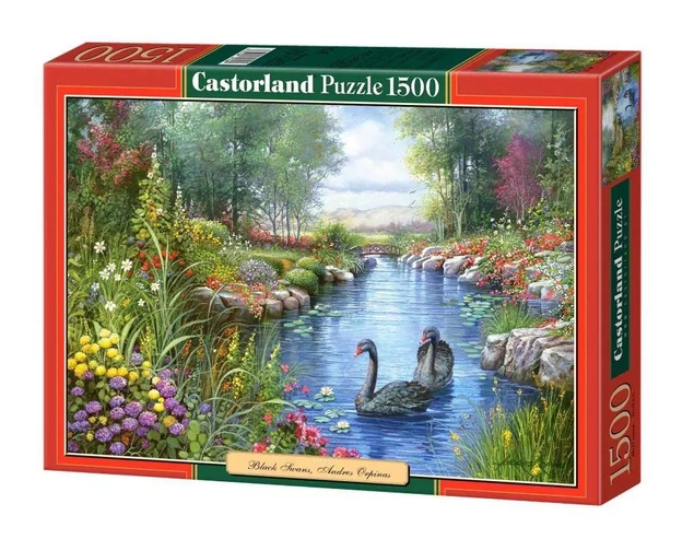 Puzzle 1500 Black Swans Andres Orpinas Castorland 