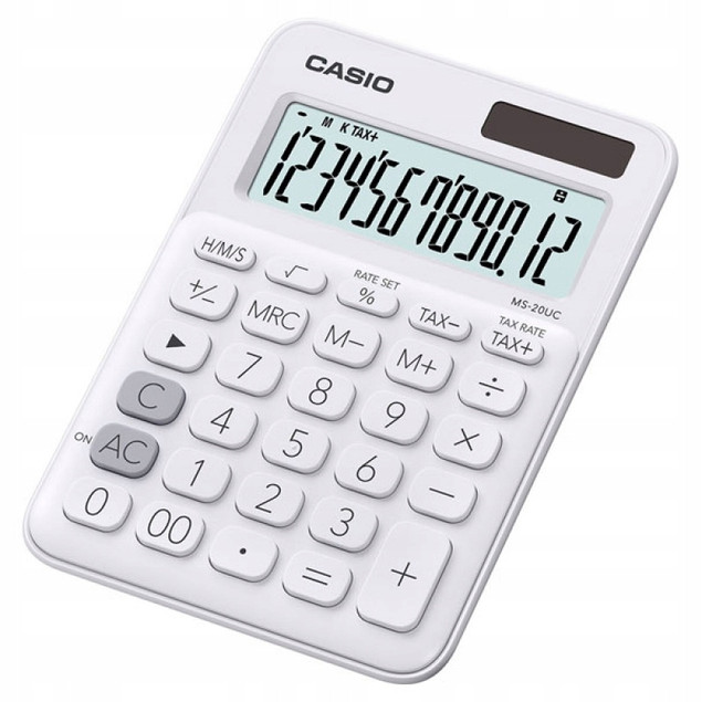 Kalkulator biurowy CASIO MS-20UC-WE-B