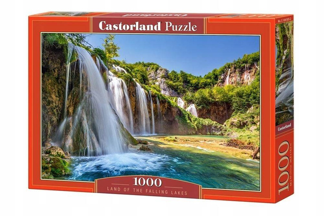 Puzzle 1000 Układanka Krajobraz Góry WODOSPAD Jeziora Natura 9+ Castorland