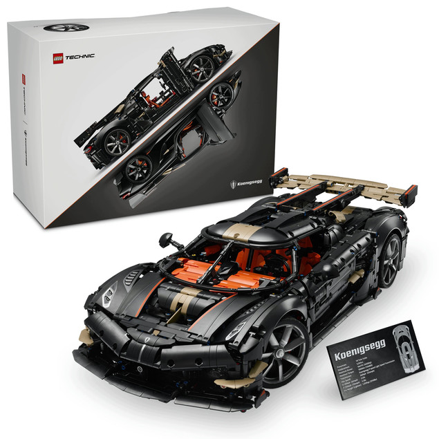 LEGO Technic 42232 Koenigsegg Sadair's Spear Megacar – Model Kolekcjonerski dla Dorosłych