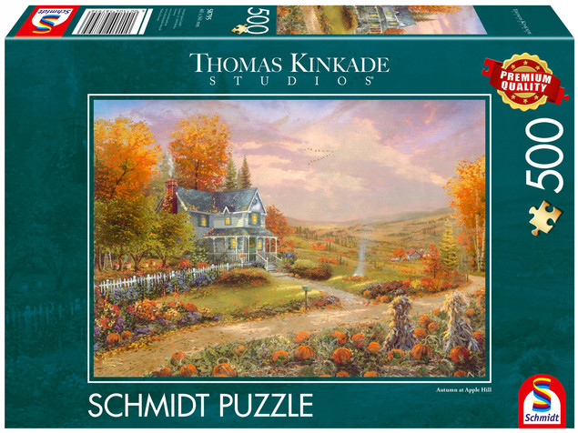 Schmidt Spiele Puzzle 500 el. Thomas Kinkade - Jesień w Apple Hill Premium Quality