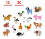 Puzzle Do Pary ZWIERZĄTKA NA WSI 30 Elementów 18M+ CzuCzu