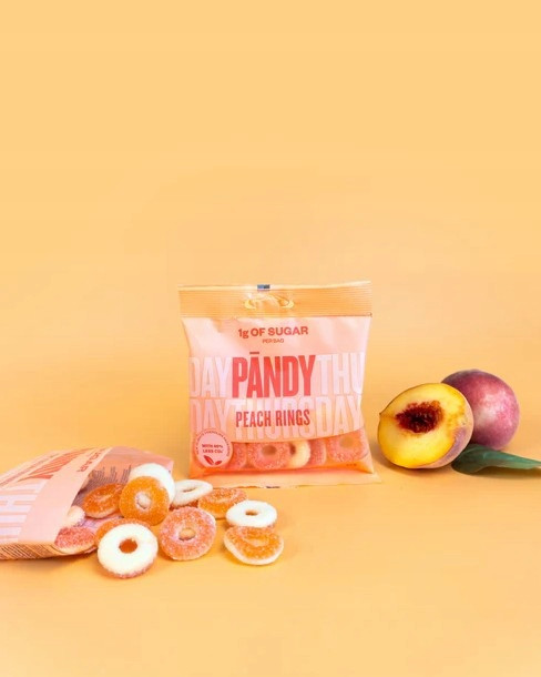 Żelki PANDY Peach Rings 50 g