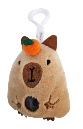 STNUX Brelok Kapibara Squishy Antystresowy z Kuleczkami