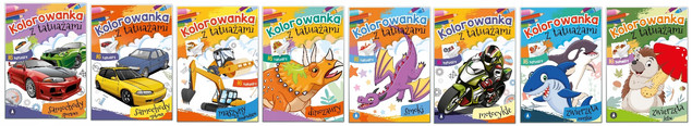 Kolorowanka Z Tatuażami Samoloty 3+ Skrzat