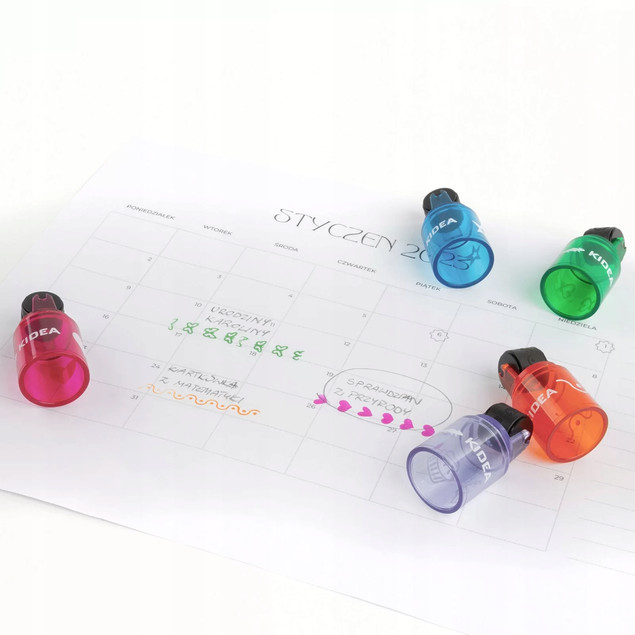 Zestaw PIECZĄTEK Stempelek Roller Kidea