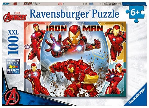 Ravensburger Marvel Iron Man Toys - 100 Piece Jigsaw Puzzle for Kids Age 6