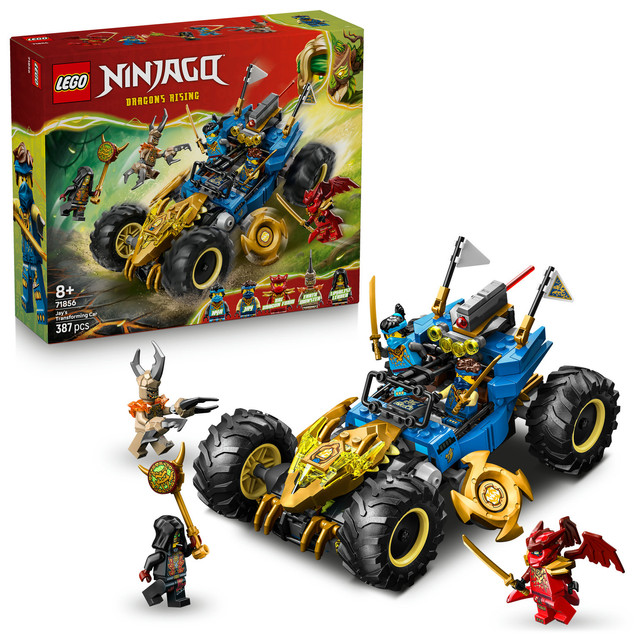 Klocki LEGO Ninjago 71856 Jay Transformujący się Samochód Mech Smoka 387 el.