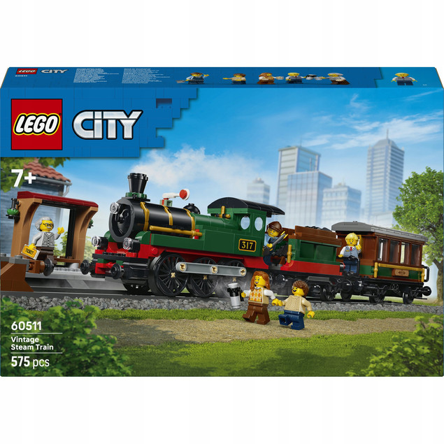 LEGO City 60511 Parowóz w Stylu Vintage – Kolejowy Klasyk