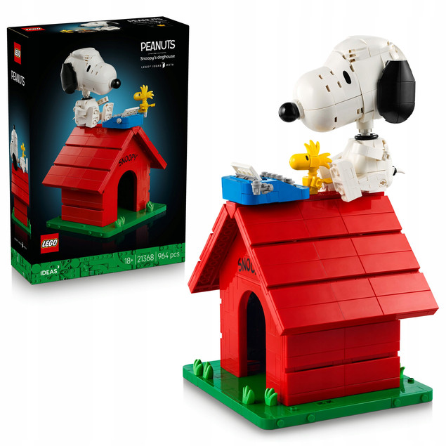 LEGO Ideas 21368 Fistaszki: Buda Snoopy'ego – Kolekcjonerski Zestaw dla Dorosłych