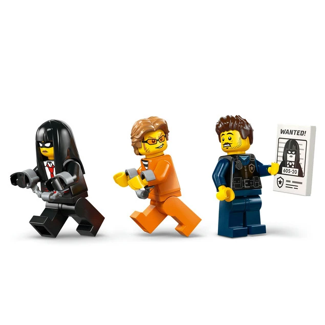 Detale LEGO City 60479 policyjnej furgonetki z celą