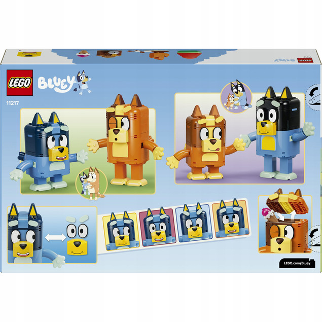 LEGO Bluey 11217 Bluey i jej Rodzina z Klocków – Zestaw Konstrukcyjny