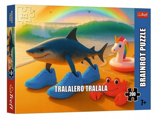 Puzzle Trefl BrainRots Tralalero Tralala 200 elementów AI 13363