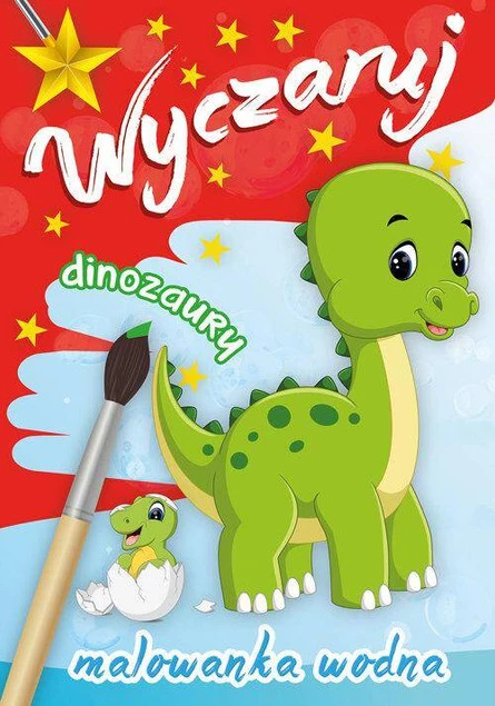 MALOWANKI KOLOROWANKI Z NAKLEJKAMI WYCZARUJ DINOZAURY