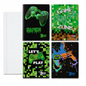 Zestaw 4 zeszytów A5 w kratkę 32 kartki ST.RIGHT GAME (laminowany, 70g)