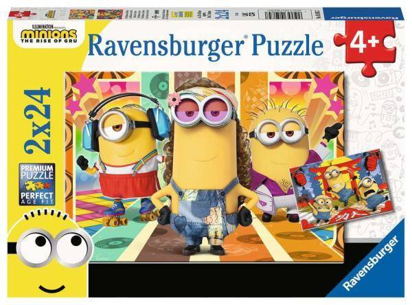 PUZZLE 2x24 MINIOKI GRU DRU BOB KEVIN STEVE
