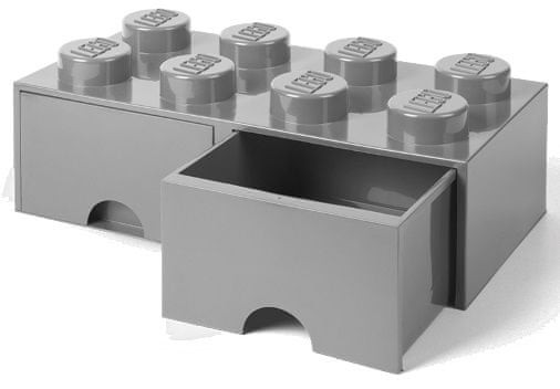 LEGO Pojemnik na Klocki z Szufladami 4x2 Szary 40061740