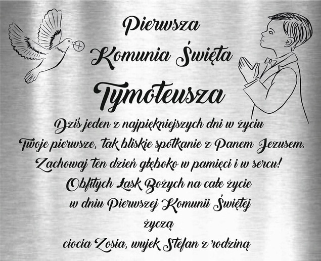 Biblia dla Dzieci Praca Zbiorowa (Zielona Sowa) + Grawerowana Tabliczka na Komunię