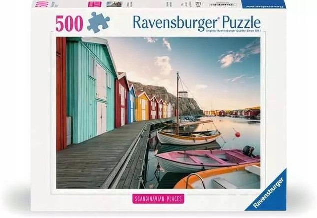Puzzle Ravensburger 500 elementów Przystań dla Łodzi