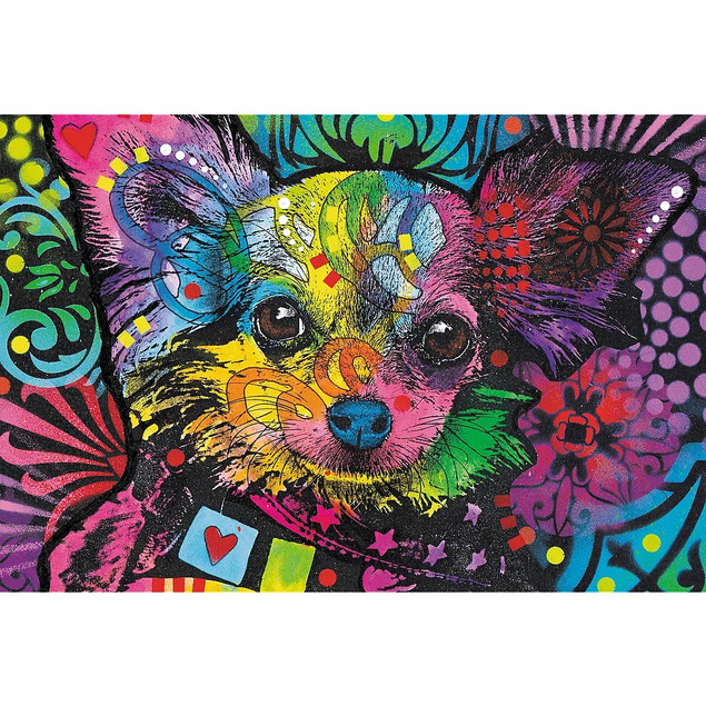 PUZZLE DREWNIANE 500+1 KOLOROWY SZCZENIAK TREFL