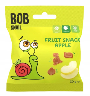 BOB SNAIL Żelki Owocowe JABŁKOWE Bez Dodatku Cukru 20g