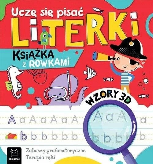 Cyferki, Literki i Kaligrafia – 3 książki z rowkami 3D