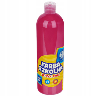 Farba Szkolna Plakatowa RÓŻOWA 500ml W Butelce 3+ Astra