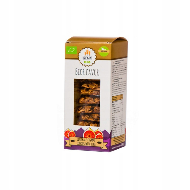 CIASTKA OWSIANE Z FIGAMI BEZGLUTENOWE BIO 150 g - IRENKI