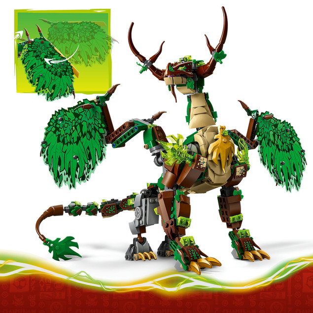 LEGO Ninjago Smok Życia (71859) – Zestaw z 8 Figurkami i Robotem, 1050 el., od 9 lat