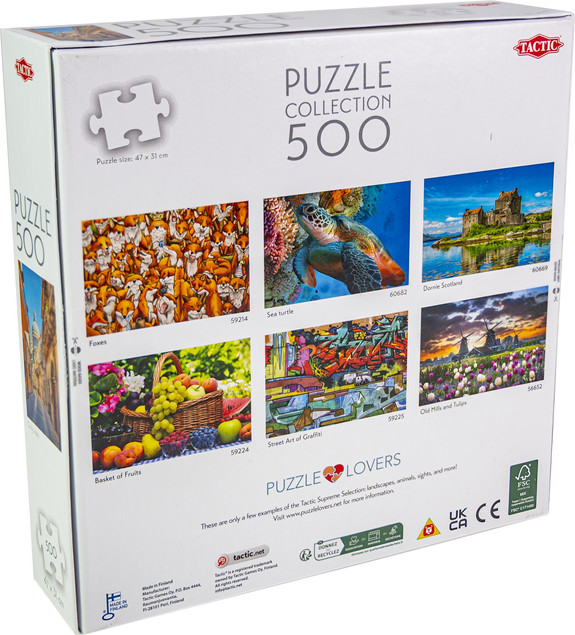 Puzzle 500 elementów Tactic: Malownicza Sycylia, Włochy