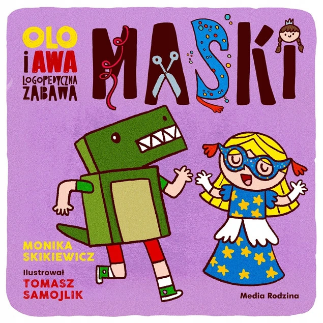 Olo i Awa. Logopedyczna zabawa. Maski Monika Skikiewicz
