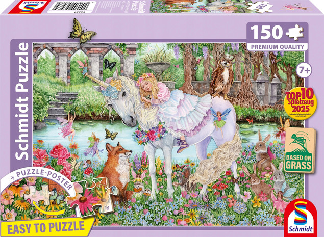 Puzzle 150 el. Schmidt Księżniczka i Jednorożec – Baśniowa Układanka dla Dzieci
